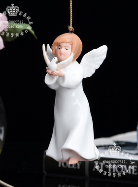 roman天使祈福守护陶瓷吊饰