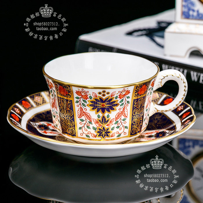 英国产皇冠德比Royal Crown Derby伊万里1996骨瓷咖啡杯盘茶杯