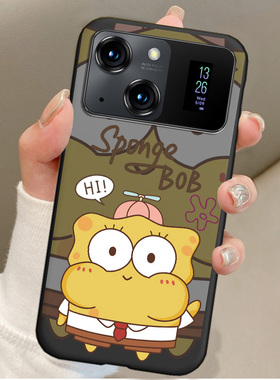 适用DOOV朵唯D80PRO海绵宝宝手机壳DOOV 202211趣味卡通手机套派大星男女情侣全包液态防摔可爱保护套
