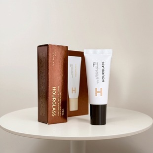 Hourglass柔纱保湿修颜乳小样轻颜小白管试用装有色粉底液面霜