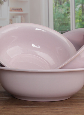 加厚珐琅纯搪瓷洗脸盆糖果粉兰老式洗菜洗衣服洗pp铁盆家用和面盆