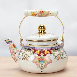 搪瓷壶加厚珐琅搪瓷壶加热搪瓷茶壶搪瓷水壶搪瓷泡茶无滤网土耳其