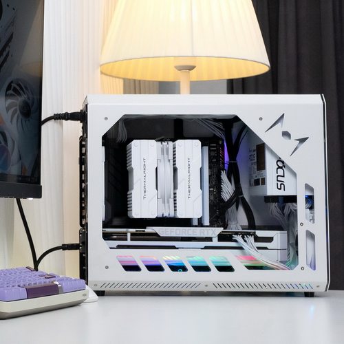 机械蜘蛛电脑机箱散热强水冷静音