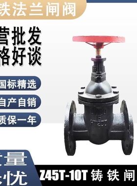 Z45T-16暗杆法兰闸阀硬密封手动铸铁闸板阀铜密封阀体加厚自来水