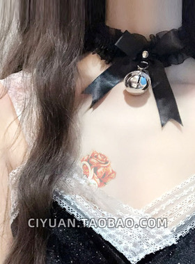 朋克哥特铃铛项圈蕾丝choker