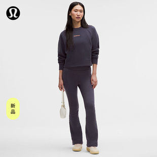 Softy Suedey女士运动绒面微喇叭裤*偏短速乾丨lululemon丨LW5HWJ
