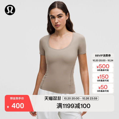 Nulu女士低圆领短袖T