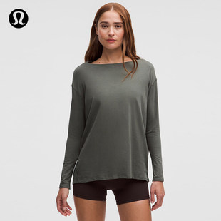 Back In Action 女士棉混纺长袖 T 恤丨lululemon丨LW3KDOS