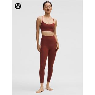 Groove 女士运动高腰罗纹拼接紧身裤 24 丨lululemon丨LW5HHJA