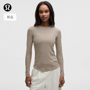 Hold Tight 女士紧身剪裁长袖 T 恤丨lululemon丨LW3JVOS