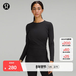All It Takes女士运动 T 恤*罗纹Nulu?芯吸丨lululemon丨LW3GEZS