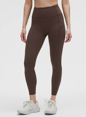 Fast and Free女士运动高腰紧身裤24  防晒丨lululemon丨LW5BLBA