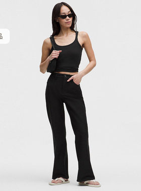 EasyFive 女士五袋款高腰微喇裤丨lululemon丨LW5IW5A