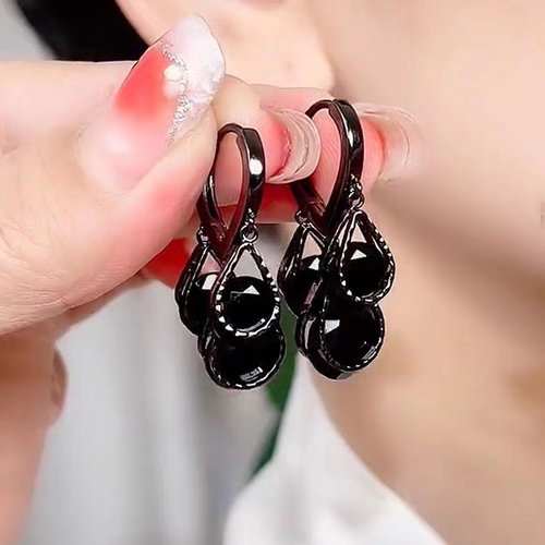 水滴耳扣女精致法式高级感耳扣