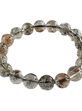 天然超七发晶手链发丝多