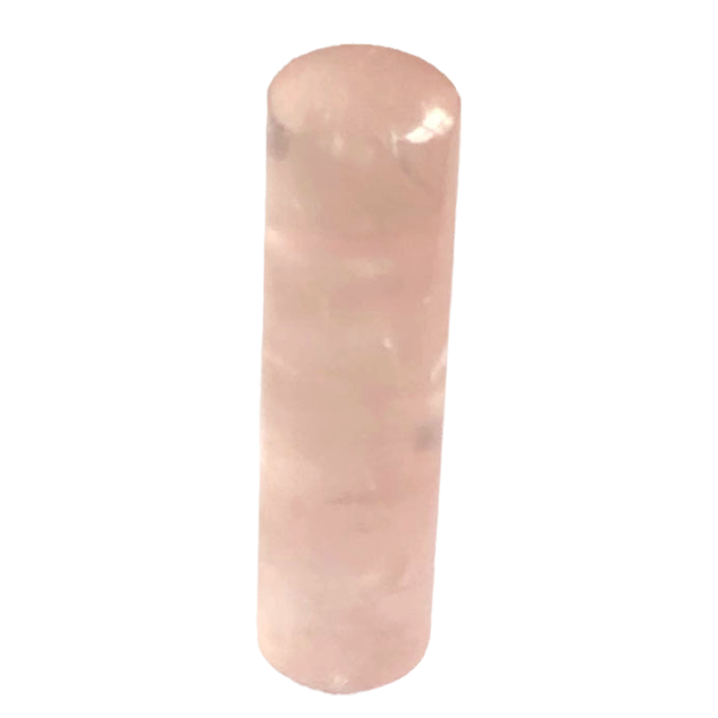 天然粉水晶印章免费刻字定制实物