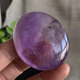 千蕊天然紫晶原石手把件抛光紫水晶随形把玩一物一图实物