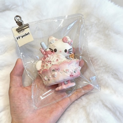 卡通三丽鸥芭菲杯食品级diy手工制品仿真芭菲杯食玩硅胶