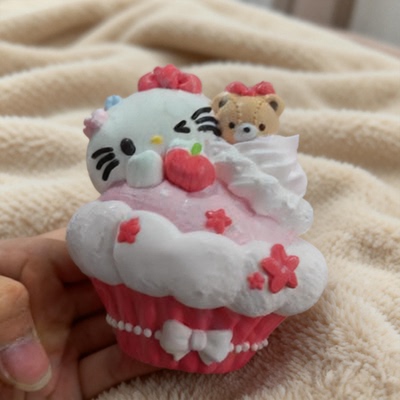 仿真HelloKitty纸杯蛋糕儿童卡通玩具创意设计手工生日蛋糕礼物