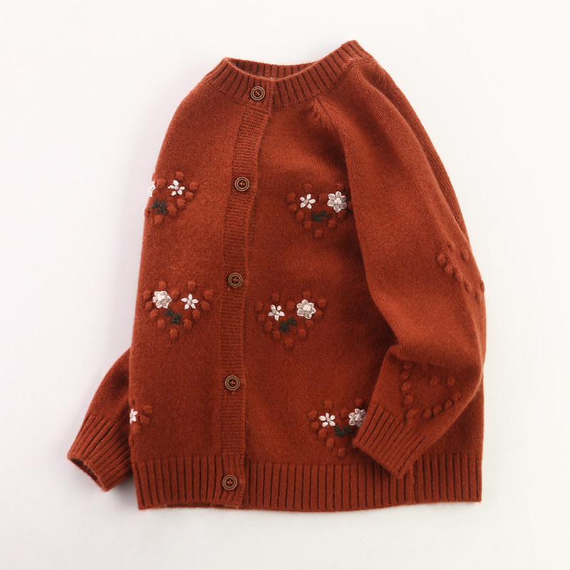 洪叶云台高端100%女童纯羊绒针织开衫外套宝宝毛衣儿童羊绒衫秋冬,童装/婴儿装/亲子装,毛衣/针织衫,淘宝优惠券,粉丝福利购,淘宝优惠卷