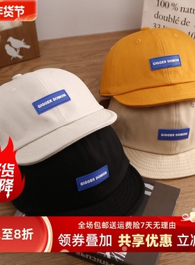TRCE镭创/日系短沿鸭舌帽 青年帽子 情侣软顶平沿棒球帽