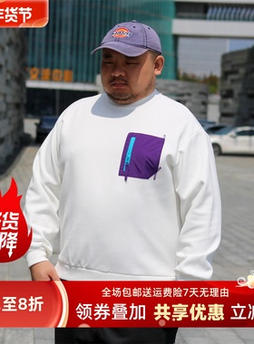 TRCE镭创秋季复古长袖百搭潮流套头圆领T恤上衣男士宽松卫衣