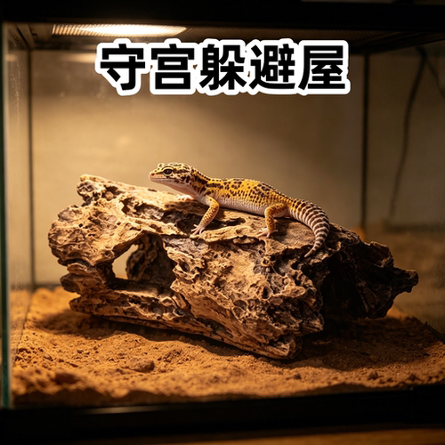 守宫仿真树皮躲避屋爬宠造景