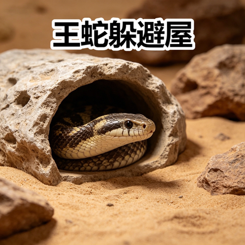 王蛇躲避屋仿真树皮洞爬台睫角守宫豹纹蜥蜴饲养箱缸造景爬宠用品