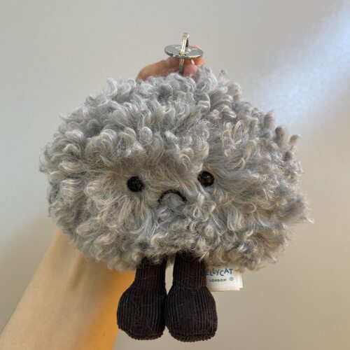 jellycat趣味暴风云乌云挂件包包装饰可爱钥匙扣毛绒公仔玩偶礼物