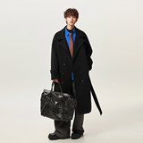 冬季加厚毛呢外套男士中长款毛呢大衣痞帅风衣休闲呢外套F521P138，男装风衣，电商A430（原星座702）