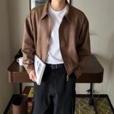 高品质韩版新品痞帅男皮衣夹克超帅欧巴外套A430-PY02P125，男装皮衣，电商A430（原星座702）