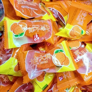 中意大吉大利果汁软糖桔子味水果味喜糖软糯香甜怀旧儿时休闲零食