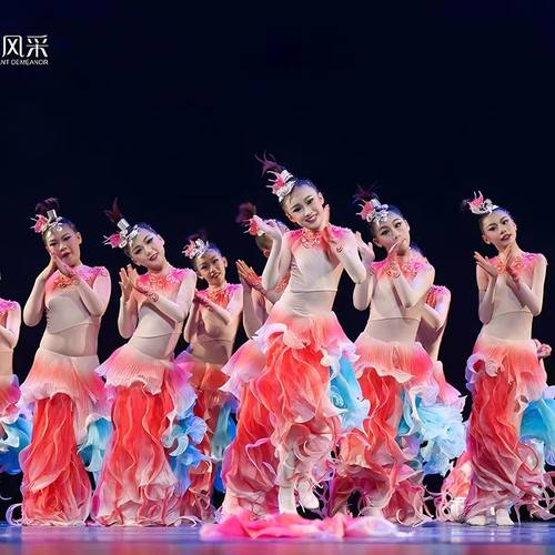 小荷风采锦鲤跃女童舞蹈演出服