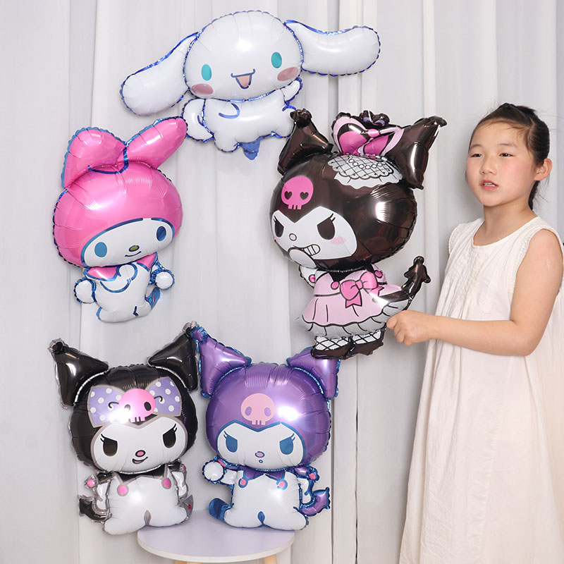 三丽鸥玉桂狗生日派对铝膜气球布置装饰品布丁狗美乐蒂库洛米造型