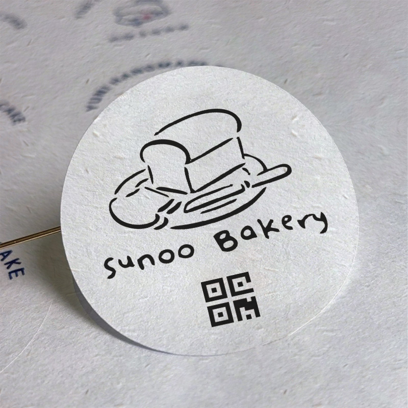 二维码贴纸定制草香特种纸不干胶