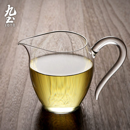 九土日式公道杯玻璃高档分茶器加厚透明茶杯功夫茶泡茶茶具套装海