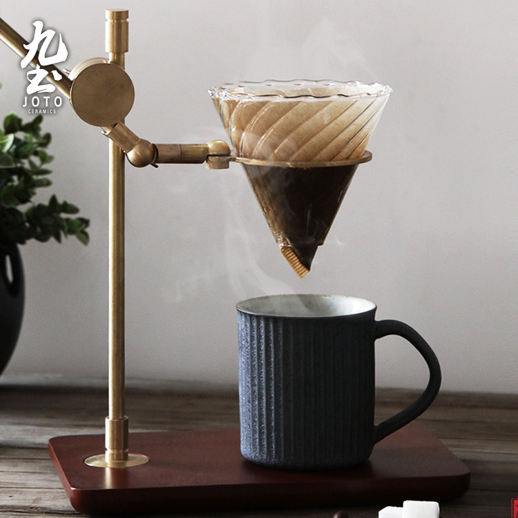 九土滤杯咖啡滴漏黄铜v60调节