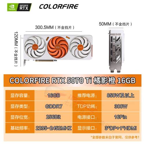 七彩虹RTX5070Ti橘影橙16G三风扇DLSS4.5游戏国行全新未拆封正品