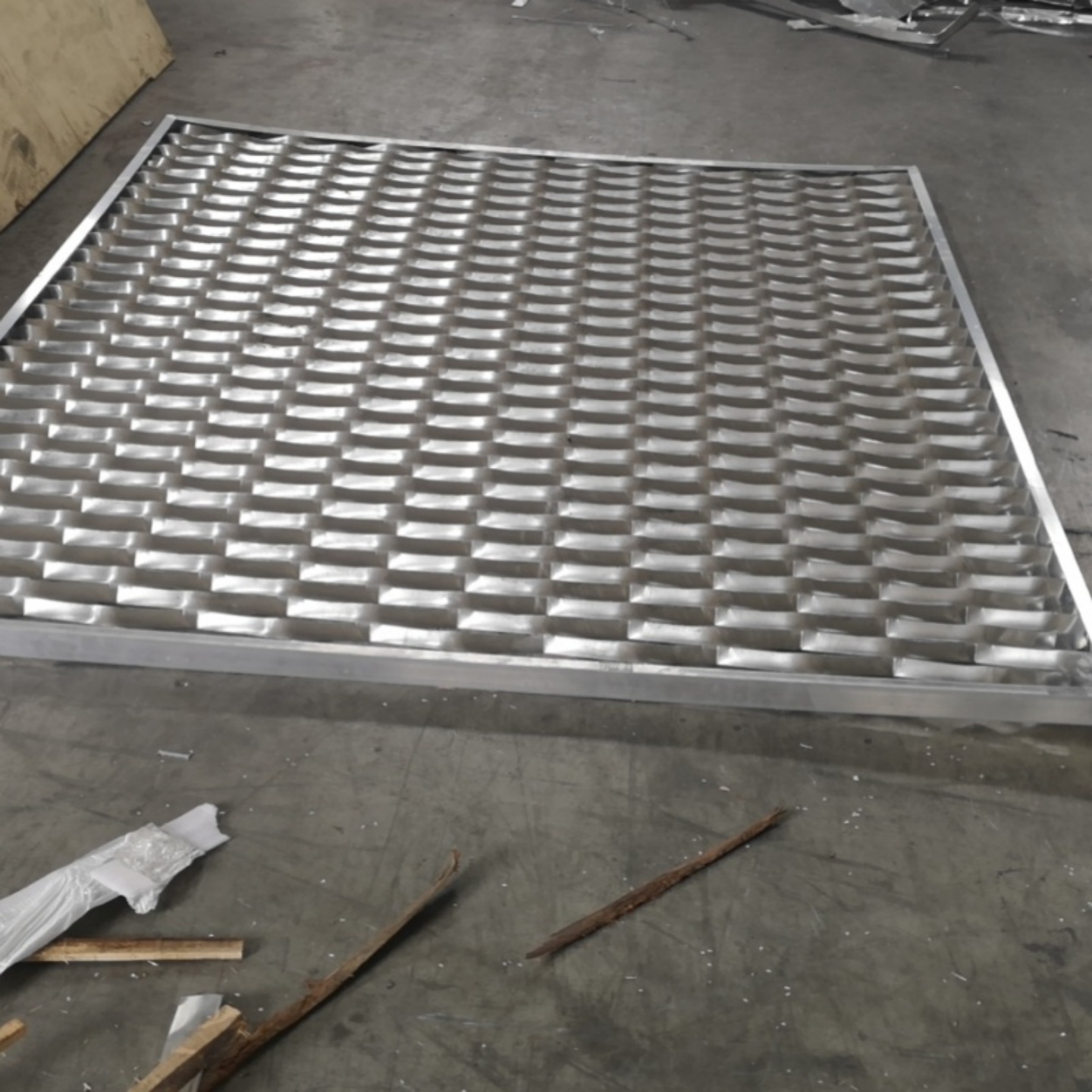 学校走廊天花吊顶铝网板