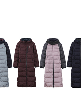 STUNNING JW/正品25522 加厚两面穿撞色白鸭绒保暖羽绒服长款