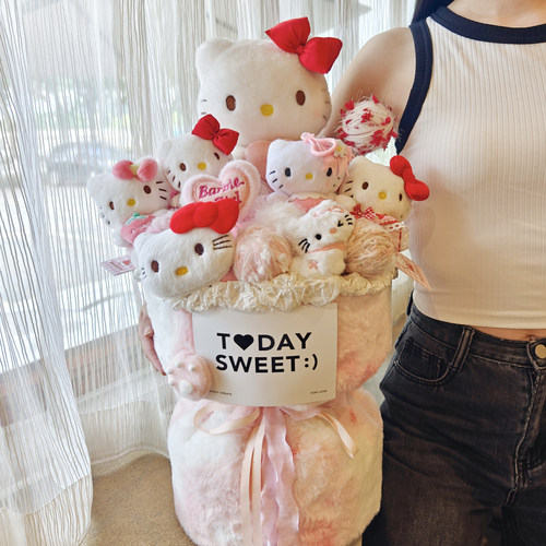 hellokitty玩偶花束情人节礼物