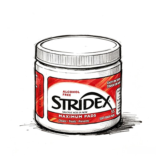 保税官方直发｜Stridex施颜适水杨酸棉片去闭口粉刺黑头清洁贴片
