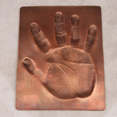 星手印铜手印铜手模金属翻模原手印采集拓印定制防腐蚀可户外保存