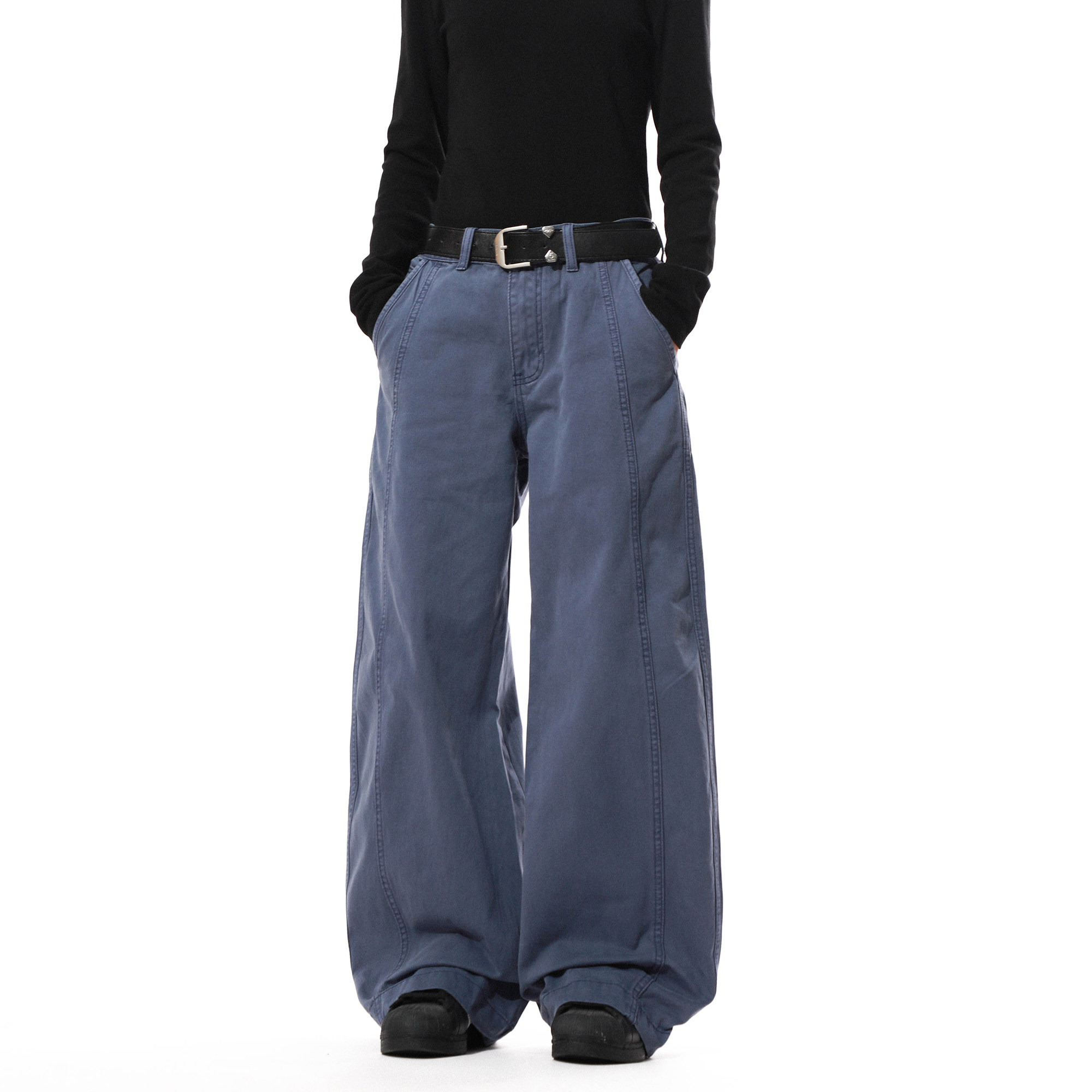 美式复古百搭阔腿工装裤