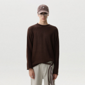 宽松慵懒风针织衫 MRNEARLY美式 休闲高级感圆领毛衣男秋季 上衣潮