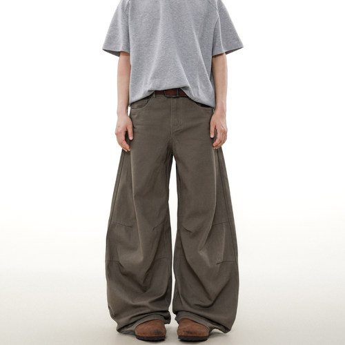 MRNEARLY美式复古工装弯刀休闲裤