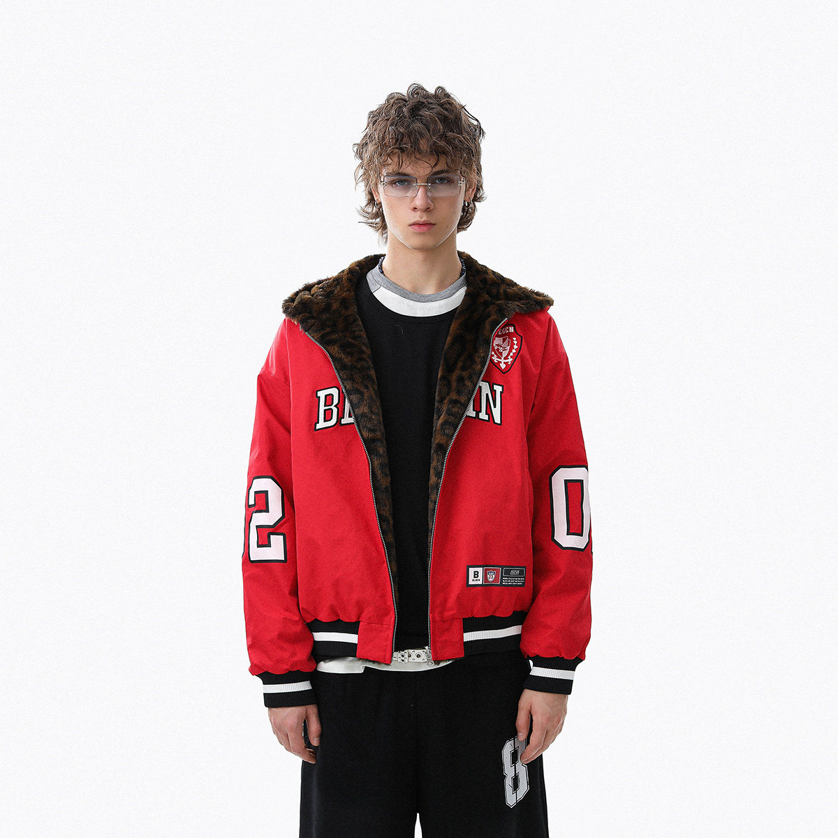 美式复古双面穿棒球服男