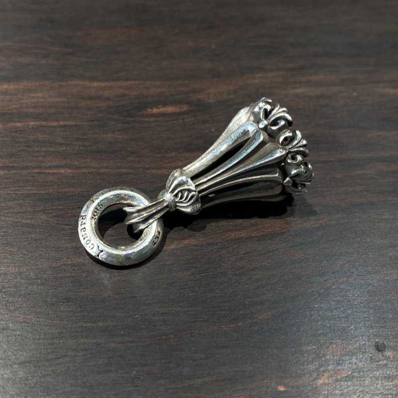 花魁silver925纯银做旧lomeones铃铛m号吊坠复古朋克风情侣款项链