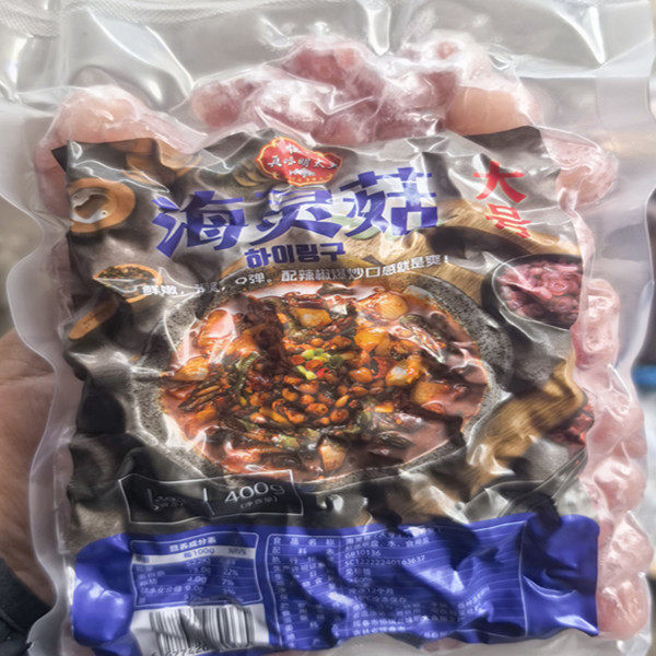 海灵菇延边啤酒菜特色大号海灵菇配辣炒酱章鱼吸盘海鲜海灵菇