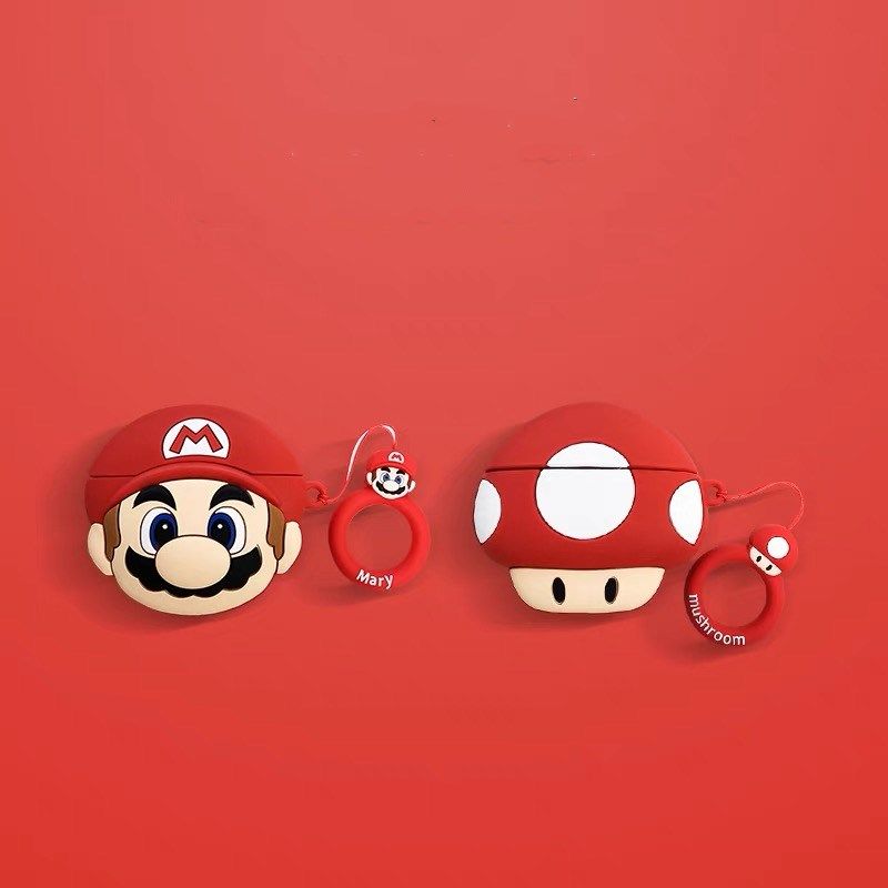 可爱卡通适用airpods2代保护套Pro防摔苹果蓝牙耳机壳3代情侣挂绳4代硅胶软壳Pro二代个性创意